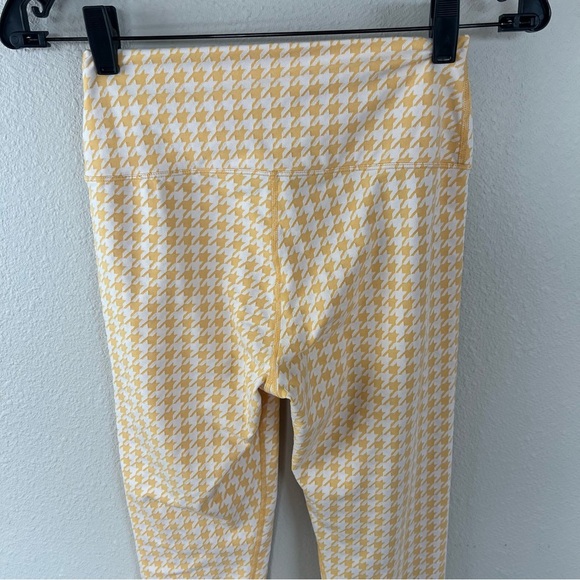 Carbon38 Houndstooth Jacquard Legging Pale Apricot & White Women’s Medium - Picture 8 of 10